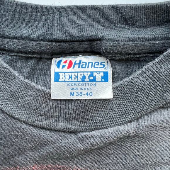 Vintage 80s Harley Davidson Motorcycles First Factory T Shirt Bikers Only Hanes - Picture 3 of 12